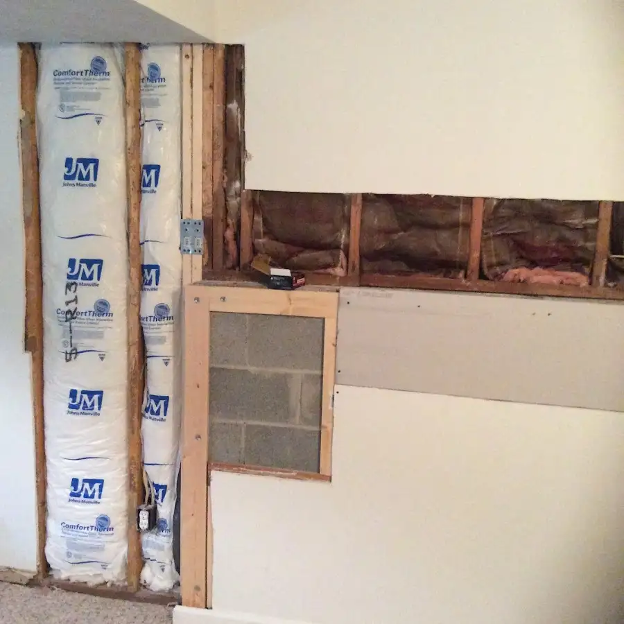 Wall insulation replacement during Structural Drying in Passaic